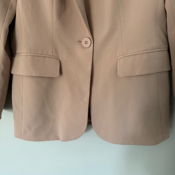 Cicy Bell Women’s Khaki Blazer Jacket Size M One Button Work Office Casual Coat - Picture 5 of 9